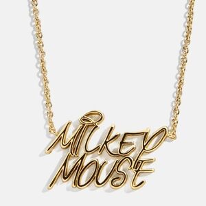 BaubleBar Disney Mickey Mouse Signature Neck - Gold Plated